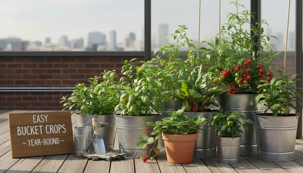 15 Easy Crops You Can Grow in Buckets Year-Round