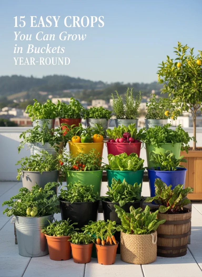 15 Easy Crops You Can Grow in Buckets Year-Round